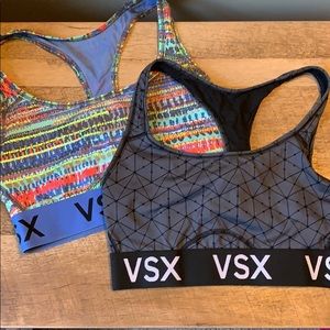 like new vsx sports bras. size small.